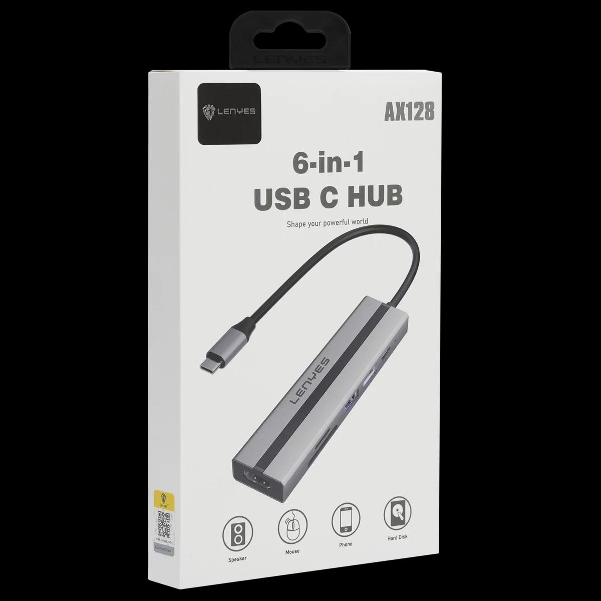 LENYES USB C HUB 