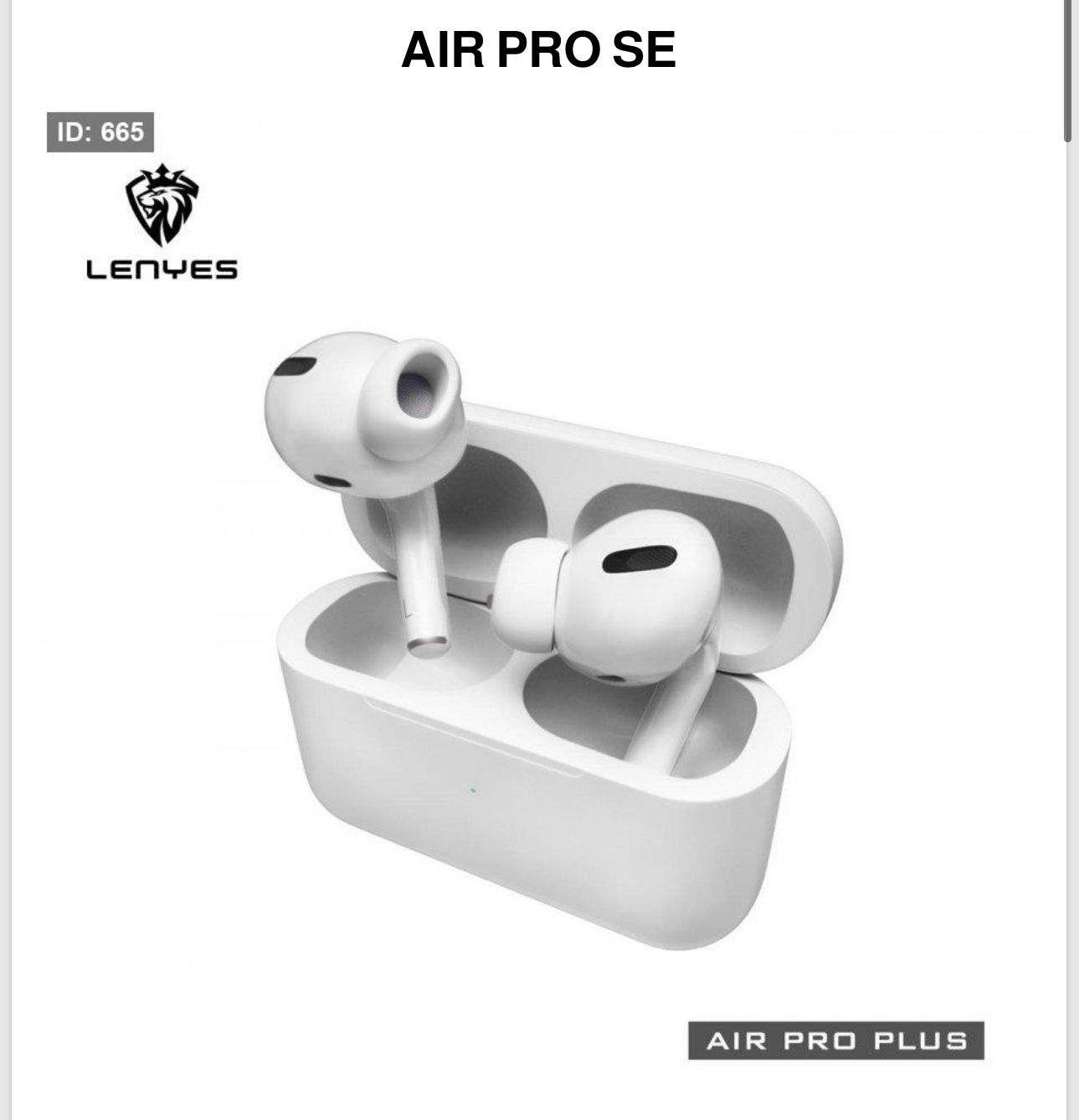  wireless earbuds AIR PRO SE