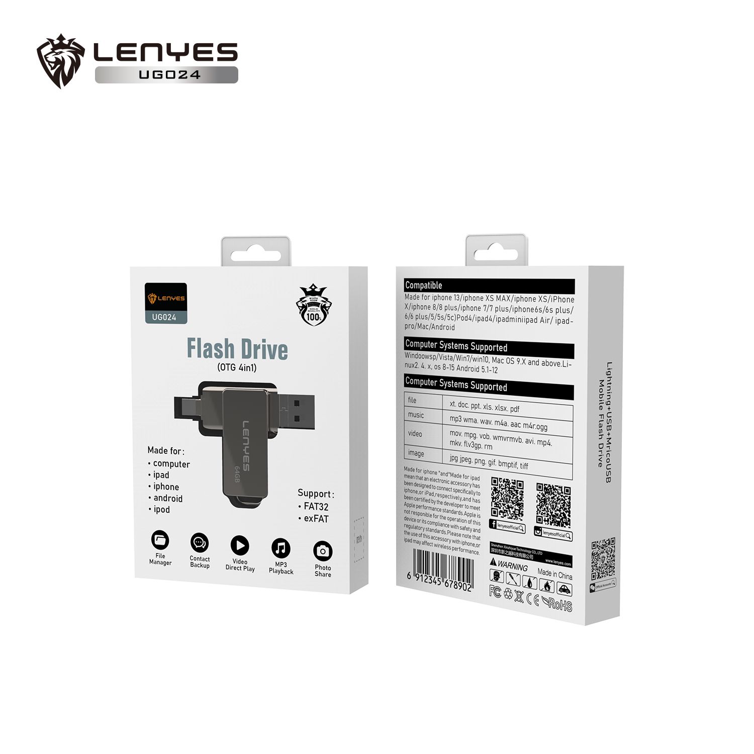 lenyes flash drive 128g