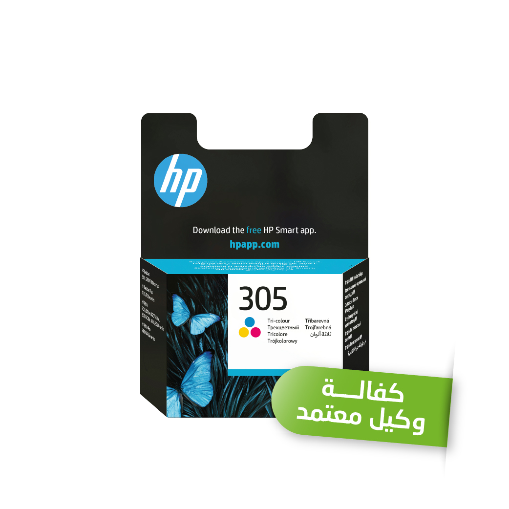 حبر ثلاثي ألوان HP 305 Tri-color Original Ink Cartridge