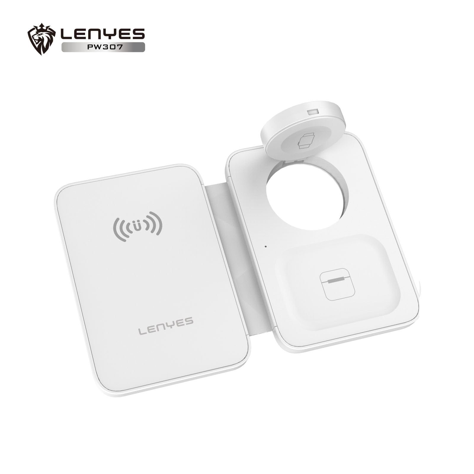 Lenyes 3 in 1 Wireless Charging Stand