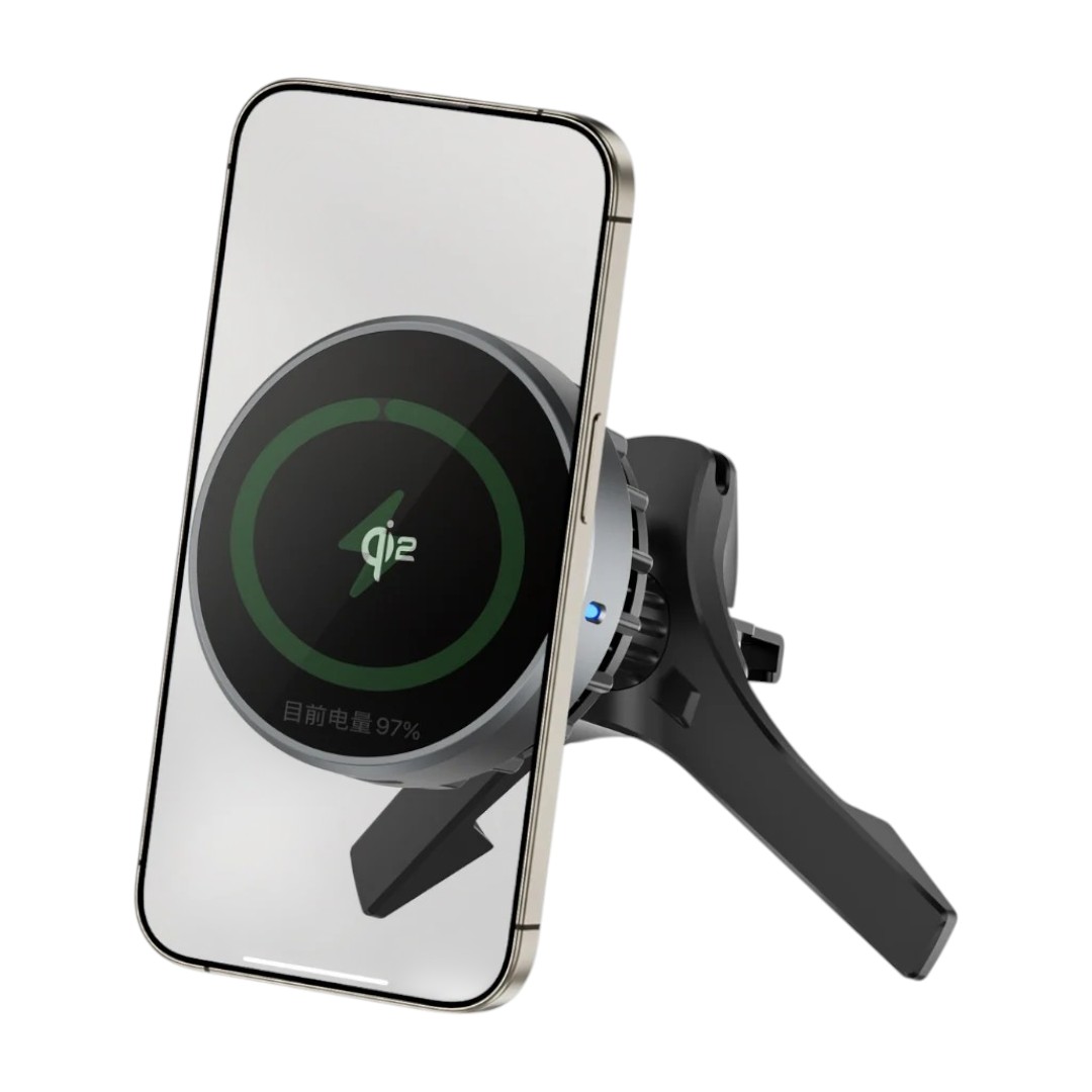 WiWU CH-319 Qi2.0 Car Mount Wireless Charger with Semiconductor