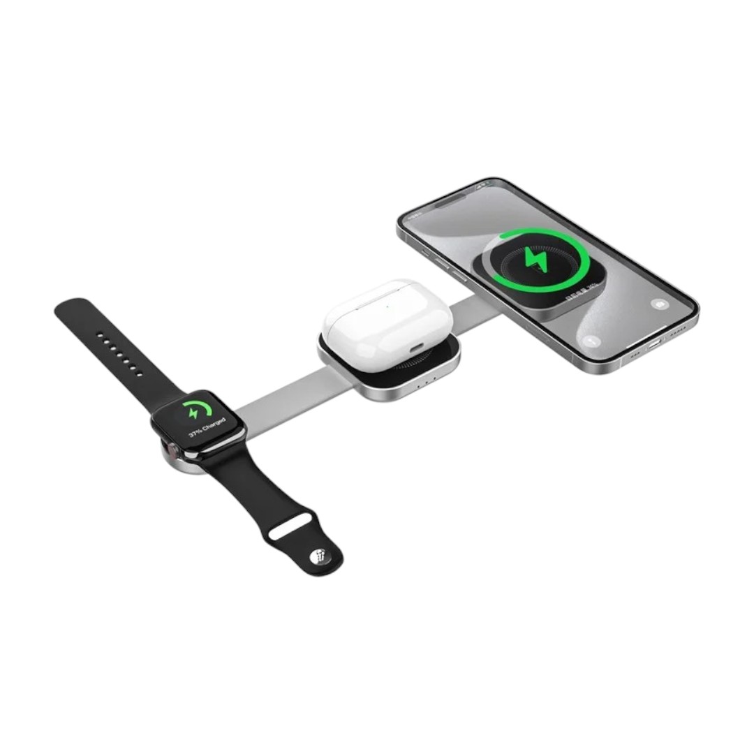 WIWU Wi-W031 3-in-1 Magnetic Foldable Charging Dock