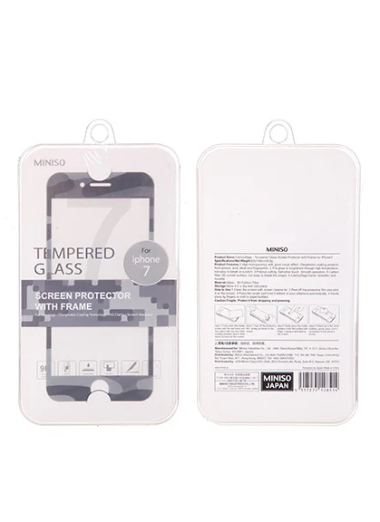 Camouflage - Tempered Glass Screen Protector with Frame for iPhone7