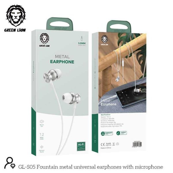 Green Lion Metal Earphone