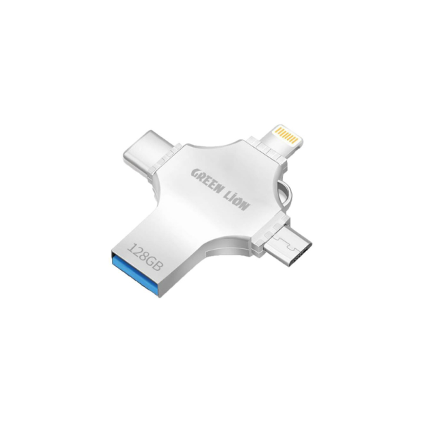 Green Lion 4-in-1 USB Flash Drive 128GB