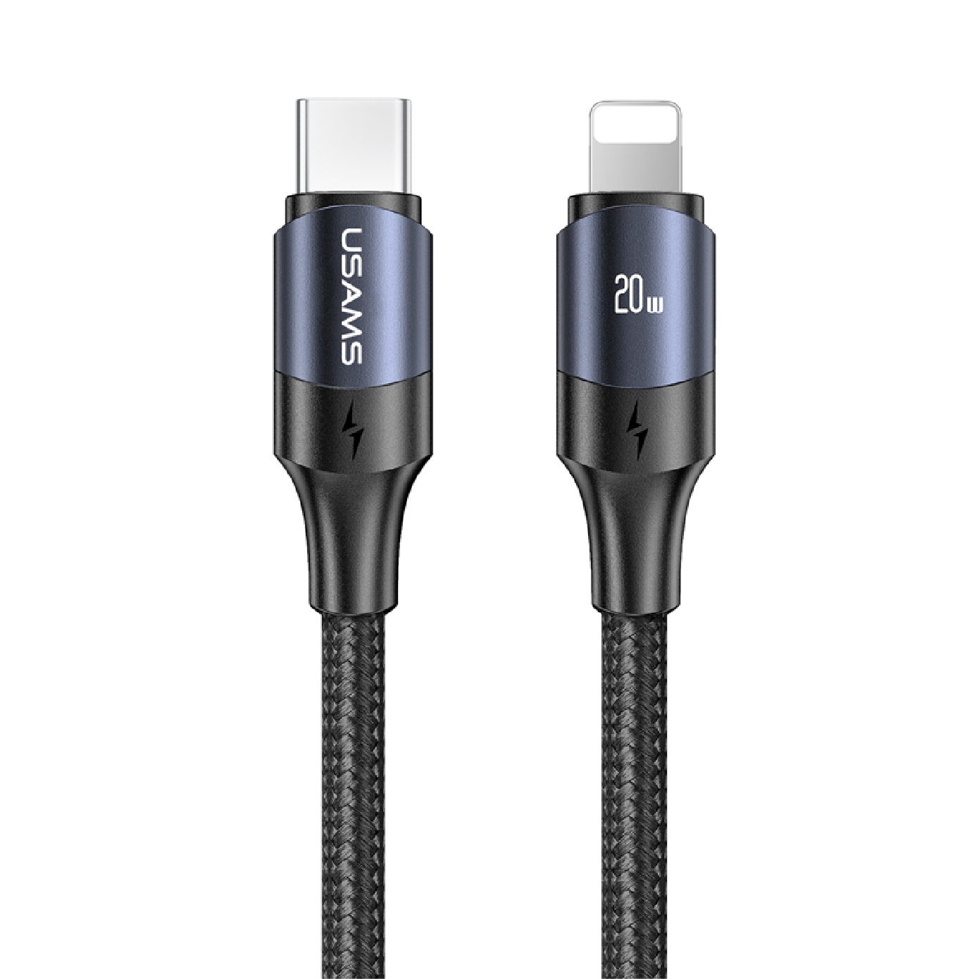 US-SJ521/US-SJ522/US-SJ523 U71 Type-C to Lightning 20W PD Fast Charging & Data Cable 1.2m/2m/3m 