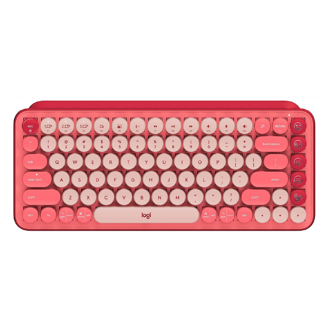 Logitech - POP Keys Wireless Mechanical Keyboard - Pink